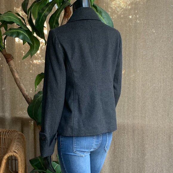 The Limited Double Breasted Wool Blend Peacoat - Picture 8 of 13